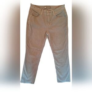 Levis 505 Straight Leg Womans Gray Corduroy Pants size 6 L28 W32 Casual
